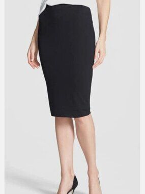 Vince Camuto Stretch Knit Midi Tube Skirt - Rich Black Size Medium